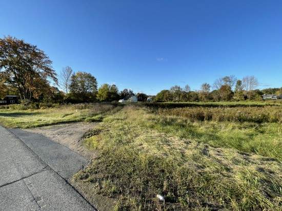 Commercial lot for sale in village of camden new york view of road frontage from NYS Route 69