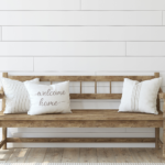 Image of a bench in a farmhouse mudroom